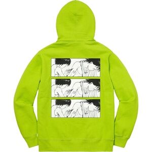 SUPREME Akira Zip-up Hoodie New York City Color Green 100% Cotton Size L